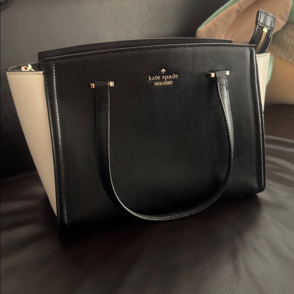 Kate Spade Black and white Satchel